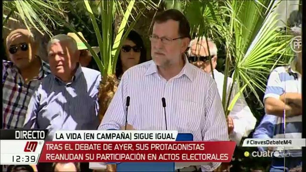 Mariano Rajoy: “Hay un proyecto en marcha, el nuestro, y delante sólo hay ruido”