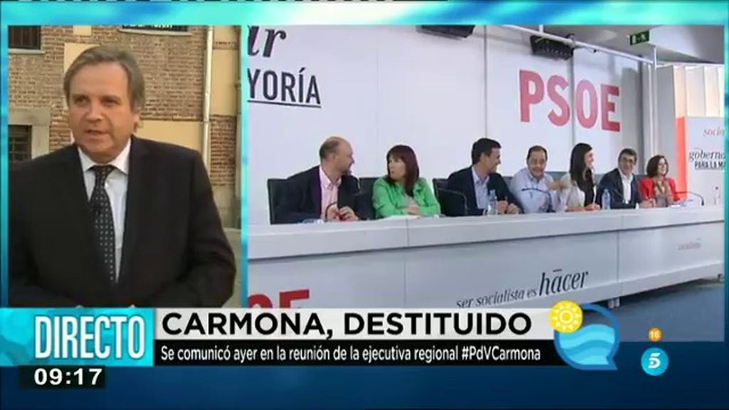A.M. Carmona: “Me he enterado de mi destitución por los medios de comunicación”