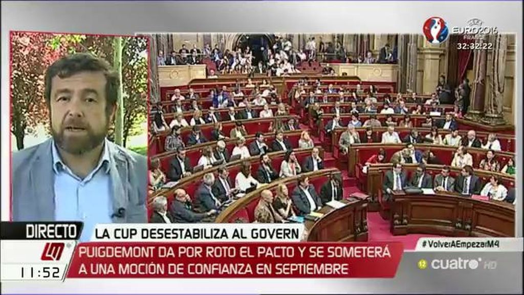 Miguel Gutiérrez, sobre Cataluña: “Esto es lo que pasa cuando muchos partidos se unen pero detrás no hay ningún proyecto”