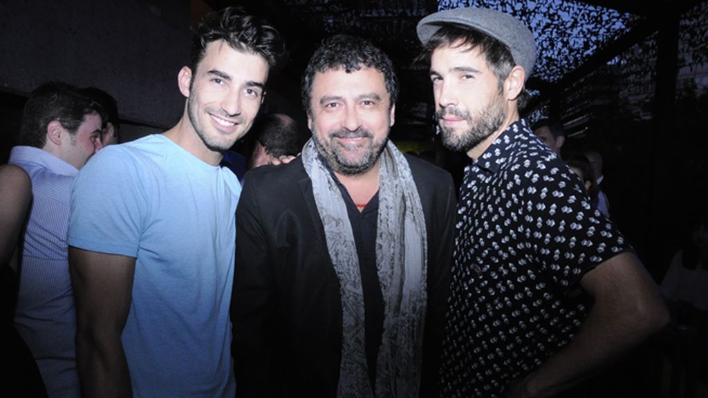Los actores Israel Rodríguez, Paco Tous y Unax Ugalde