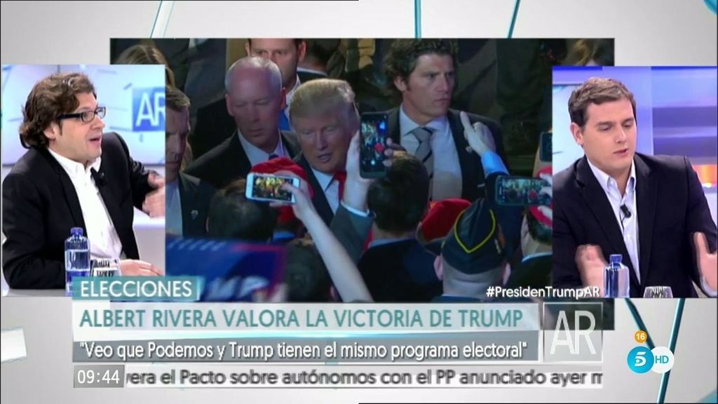Rivera: "Veo que Podemos y Trump tienen el mismo programa electoral"
