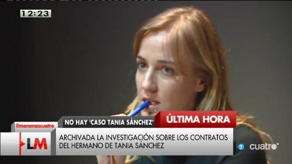 Archivada la causa contra Tania Sánchez