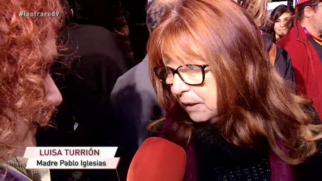 Luisa Turrión, madre de Pablo Iglesias: "Veo a Pablo estupendo, fuerte, con razón"