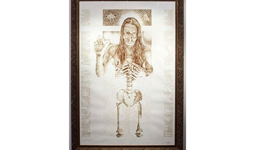 El artista que pinta con su sangre