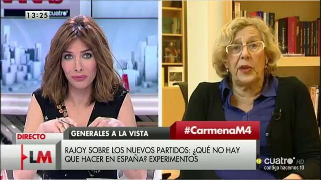 La entrevista a Manuela Carmena, a la carta