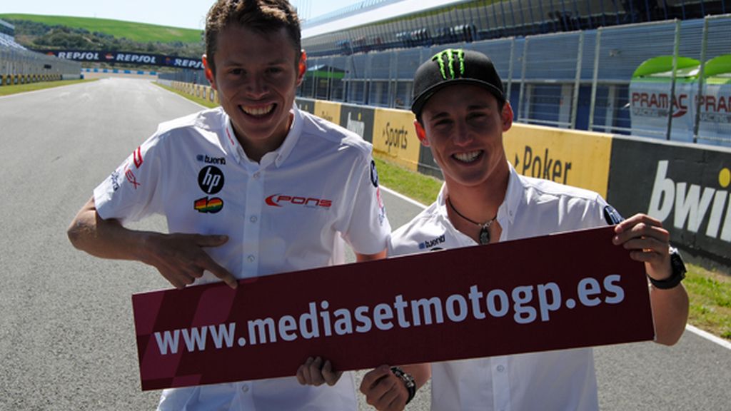 Apoyando la Web de Mediaset MotoGP