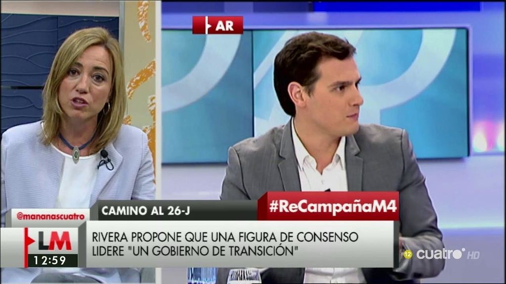 C. Chacón: “No sé si el señor Rivera ha tirado la toalla, espero que no, yo no la voy a tirar”
