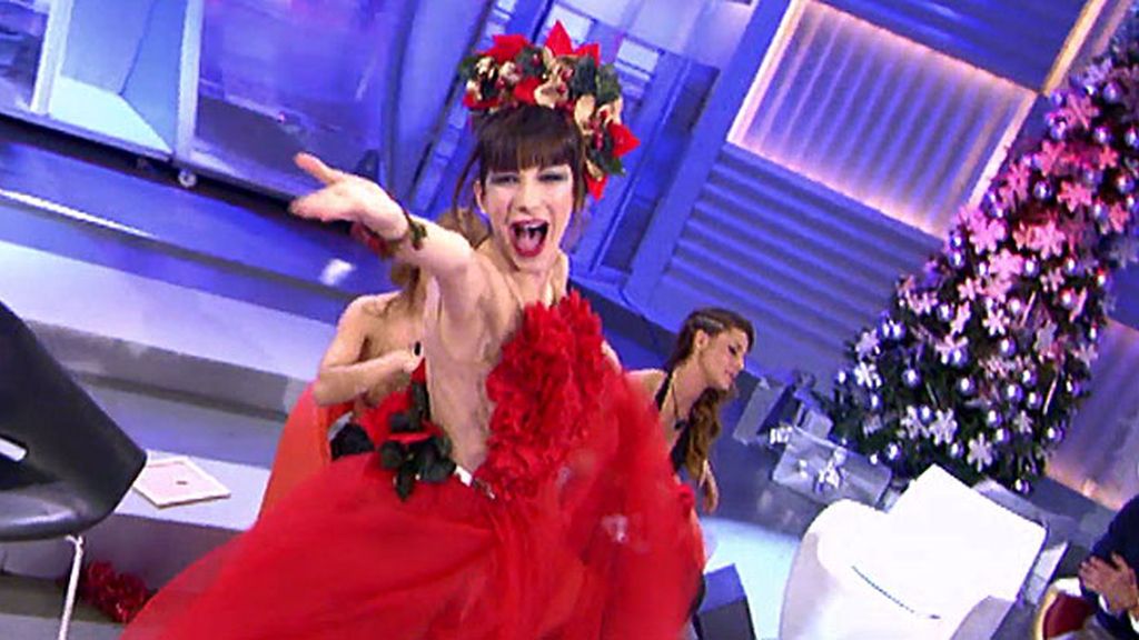 Y la súper ganadora del reto de Navidad es.... ¡Olaya y su flor de Pascua!