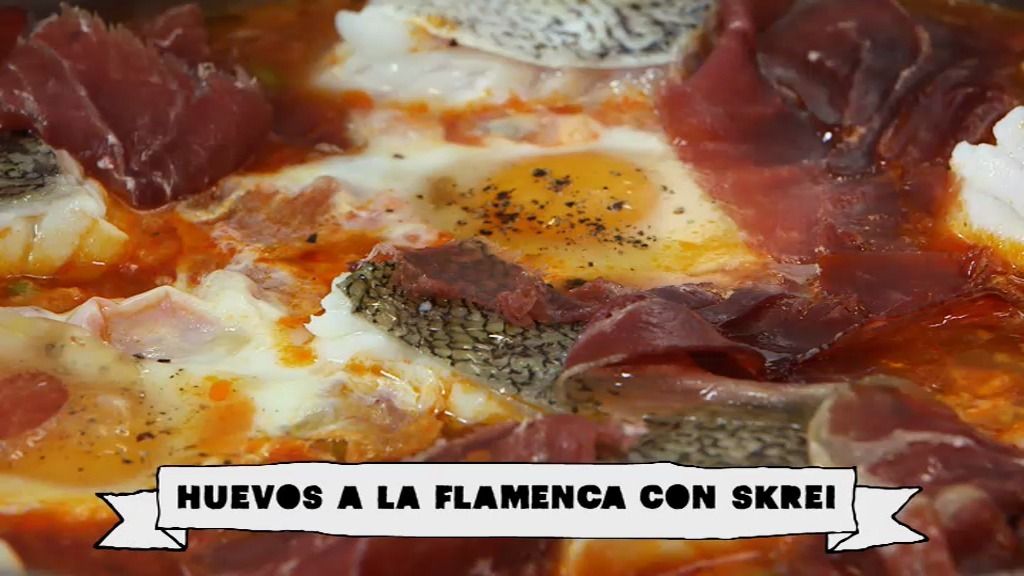 Martín Berasategui hace unos huevos a la flamenca con Skrei de cine