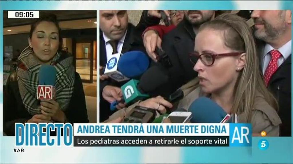 Los pediatras de Santiago acceden a retirarle el soporte vital a Andrea