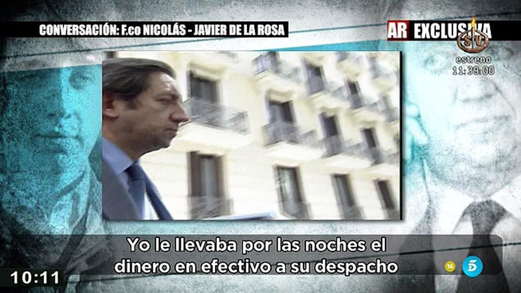 De la Rosa, a F. Nicolás: "Yo llevaba dinero por las noches a Pujol a su despacho"