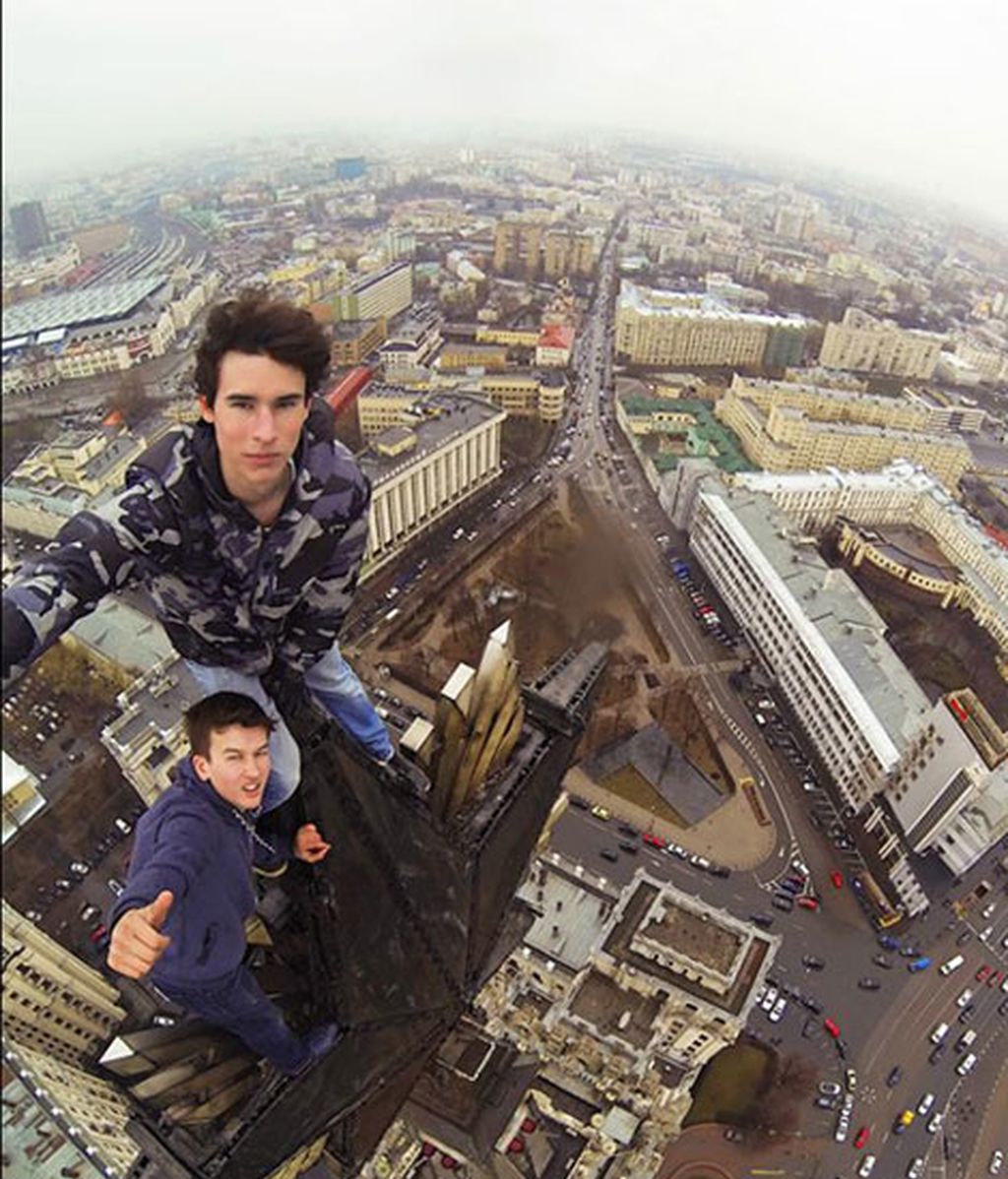 Selfies de altura del 'spiderman ruso'