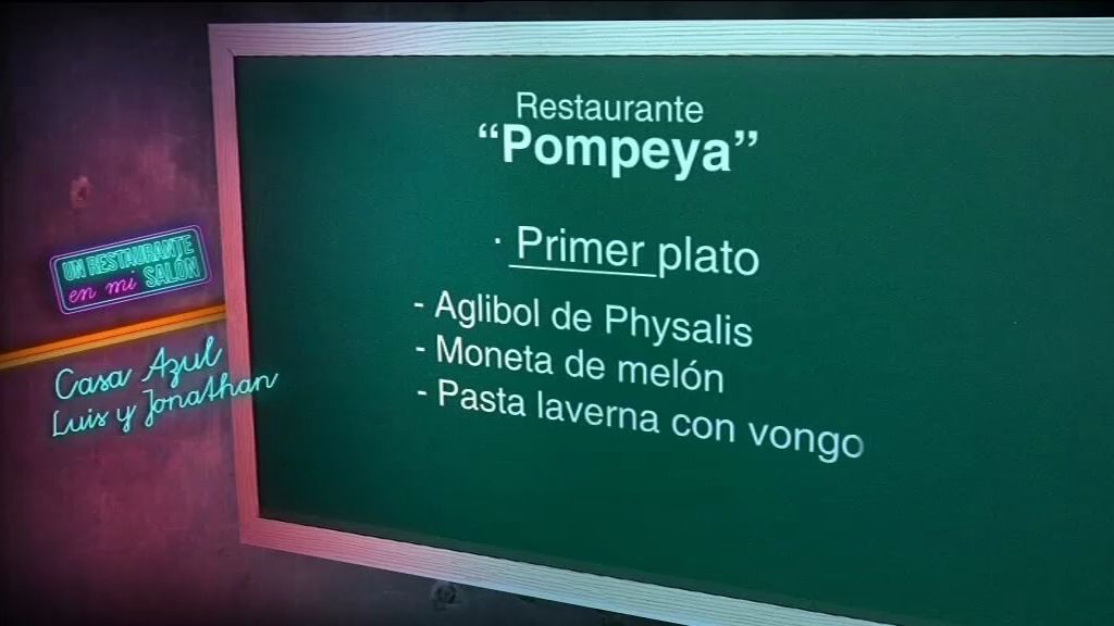 El menú de "Restaurante Pompeya"