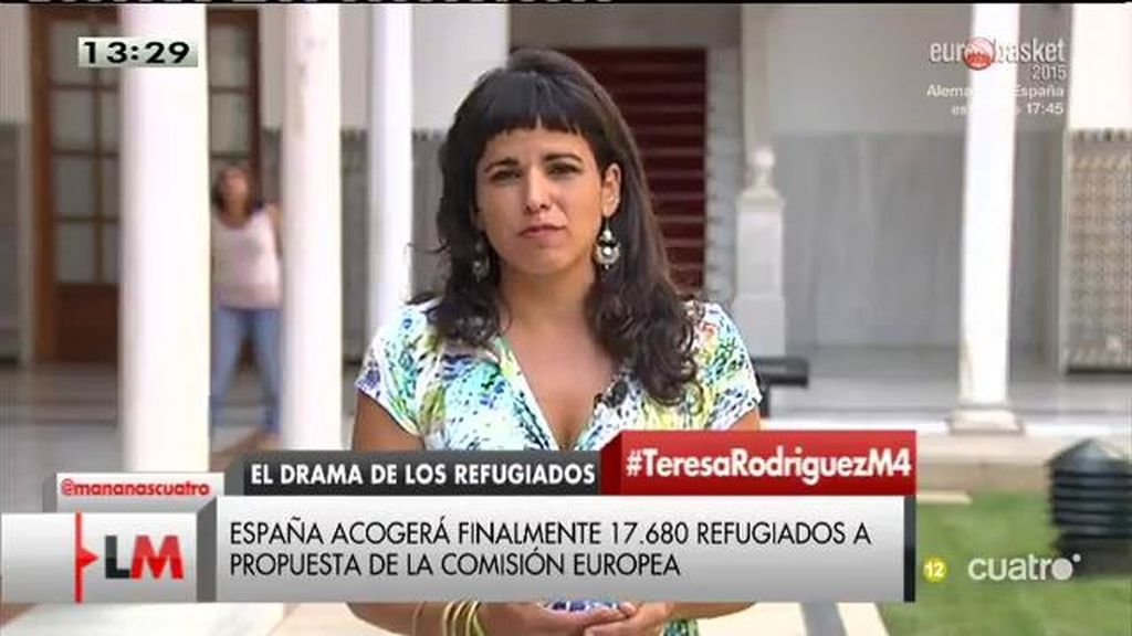 Teresa Rodríguez, sobre la crisis de los refugiados: “Ante reacción de la ciudadanía, el gobierno da marcha atrás”