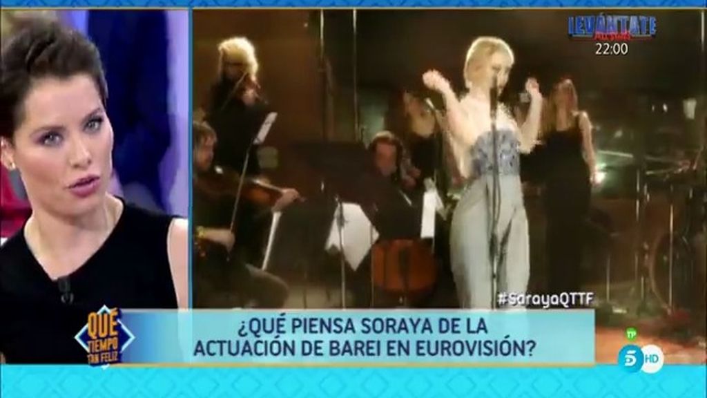 Soraya Arnelas: "Si hay conflicto geopolítico en Eurovisión, nosotros no lo sabemos"