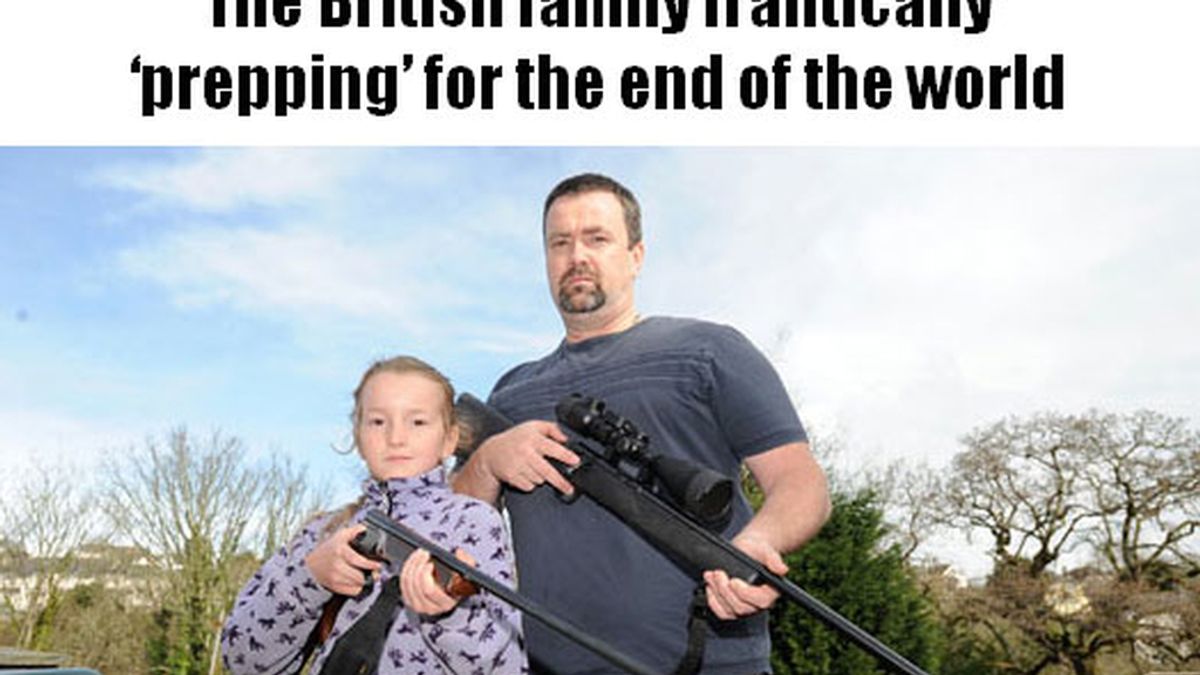 Una familia británica se prepara para el fin del mundo