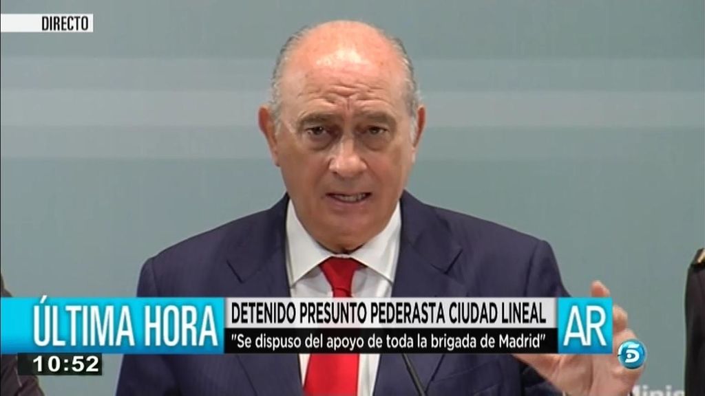 Fernández Díaz: "Es un varón de 42 años con antecedentes de abusos a una menor"