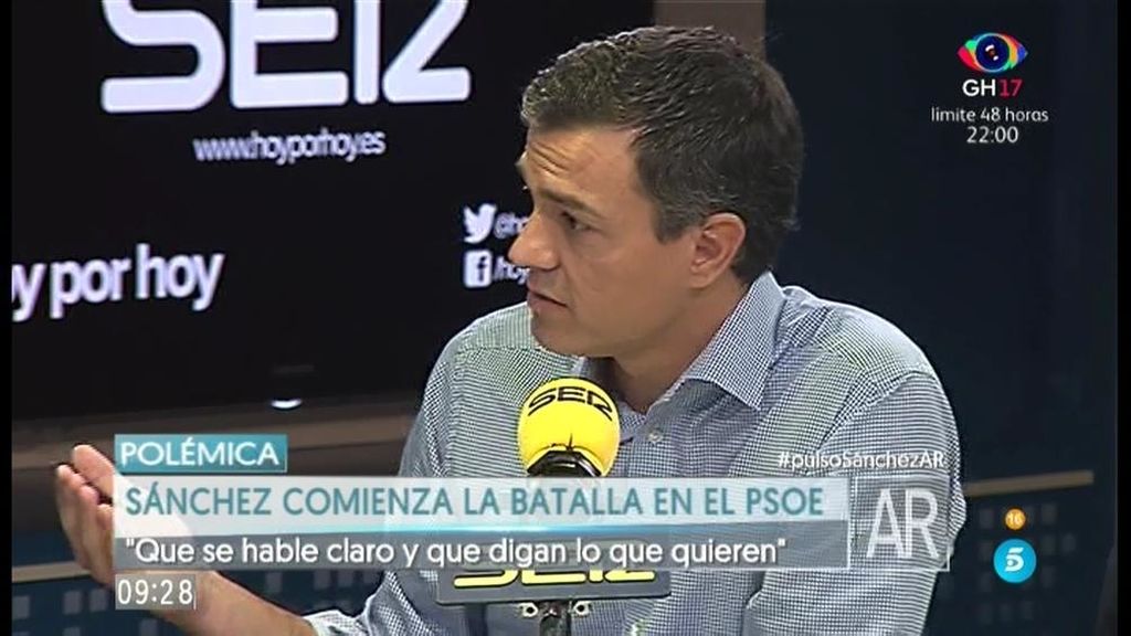 Sánchez pide convocar un Congreso extraordinario del partido socialista