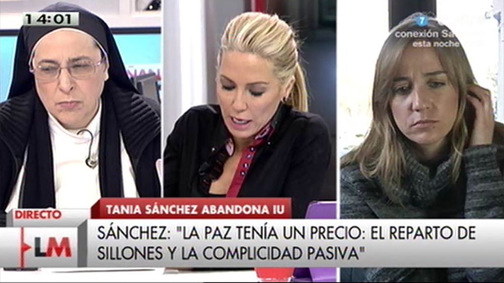 T. Sánchez: "Si tuviese algún miedo no abandonaría mi condición de aforada"