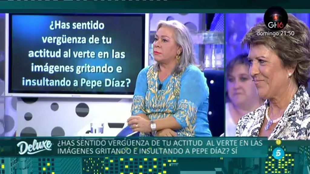Carmen Gahona: "Sentí vergüenza al verme en las imágenes insultando a Pepe Díaz"