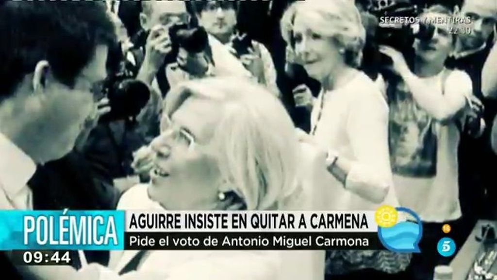 Aguirre insiste en un pacto para quitar de la alcaldía a Carmena y el PSOE lo rechaza