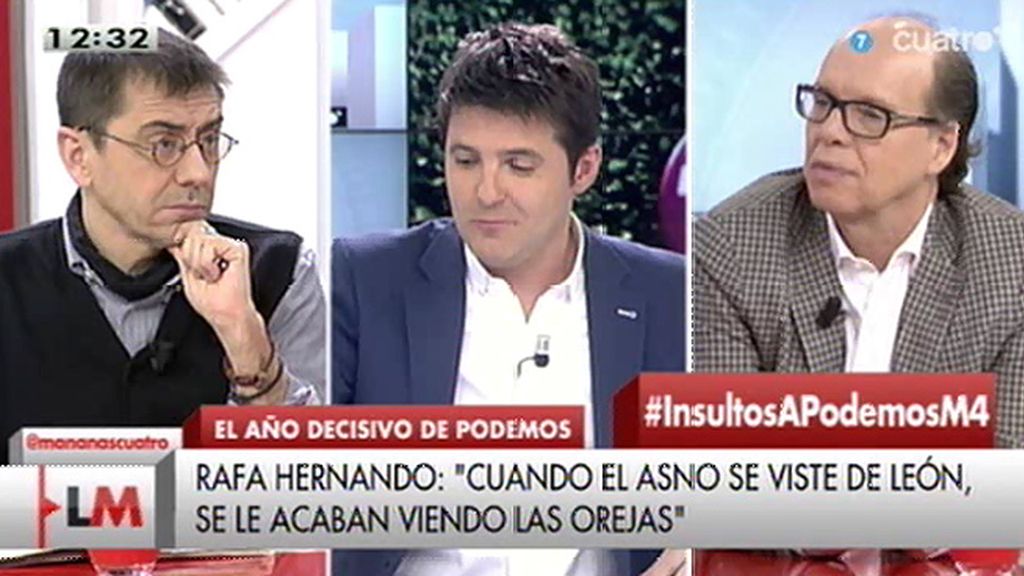 Monedero cree que las afirmaciones de Hernando “invitan a entender que el PP es una fábrica de disparates”