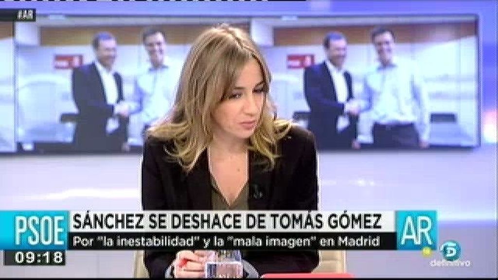 Tania Sánchez: "Viendo la trayectoria de Gómez, el PSOE se tenía que haber preocupado antes"