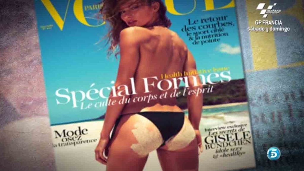 La modelo, de 32 años, luce cuerpazo cubriéndose únicamente por una braguita negra