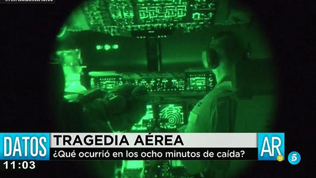 ¿Qué pasó durante los 8 minutos de caída?