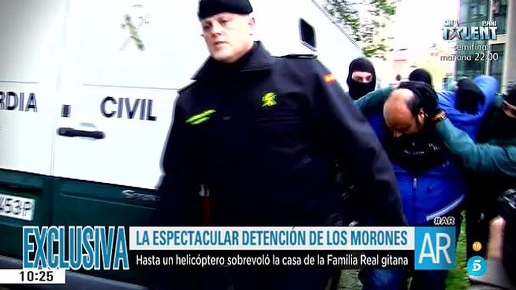 La imágenes de la espectacular detención de 'Los Morones', en exclusiva en 'AR'