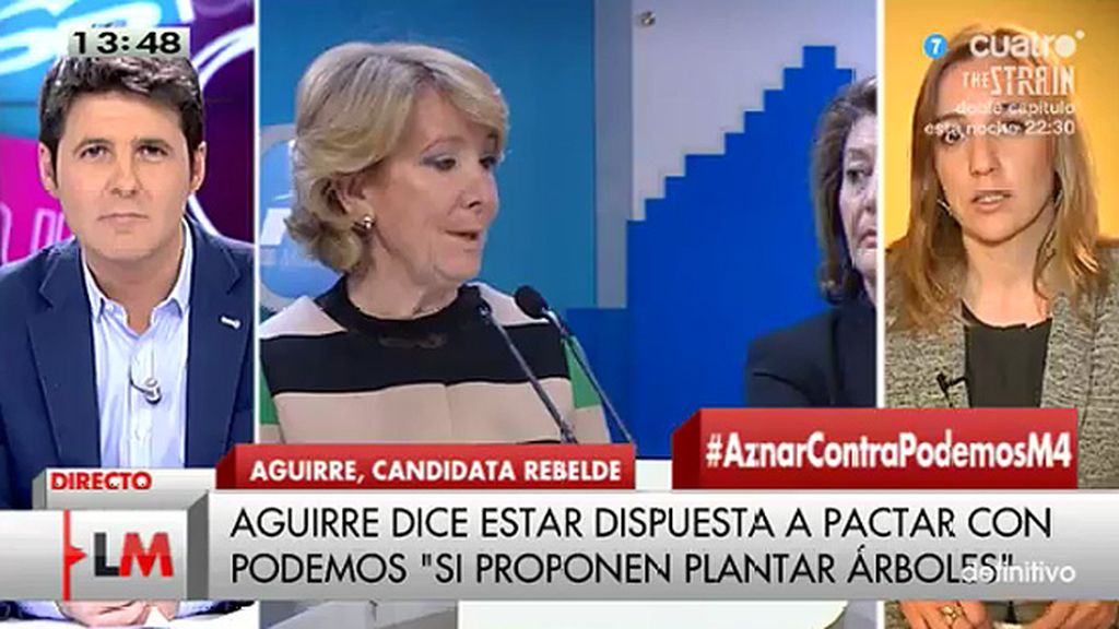 T. Sánchez: “No creo que Aguirre esté dispuesta a pactar”
