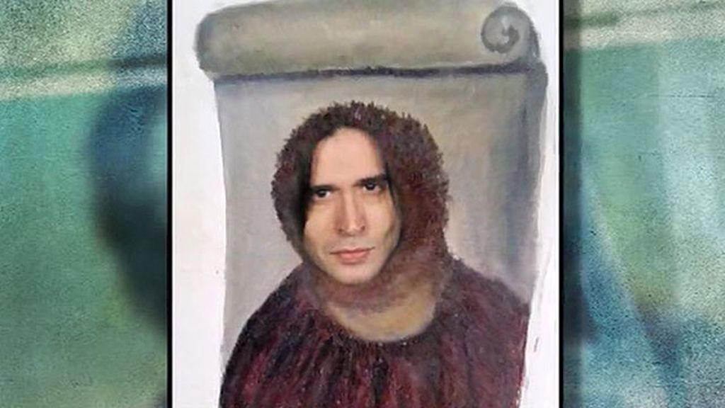 El cantante visitó Borja, pueblo donde se encuentra la pintura