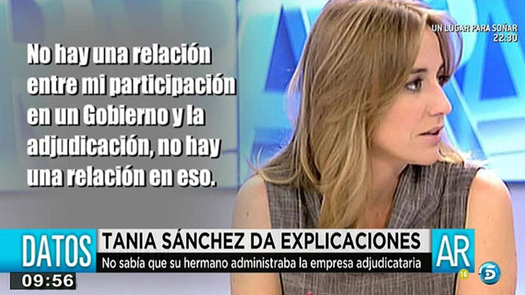 Tania Sánchez da la cara en la comisión de investigación