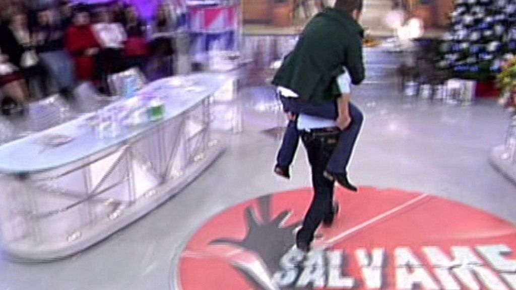A caballito en plató