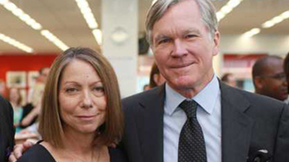 Jill Abramson, junto a Bill Keller. Foto: AP.