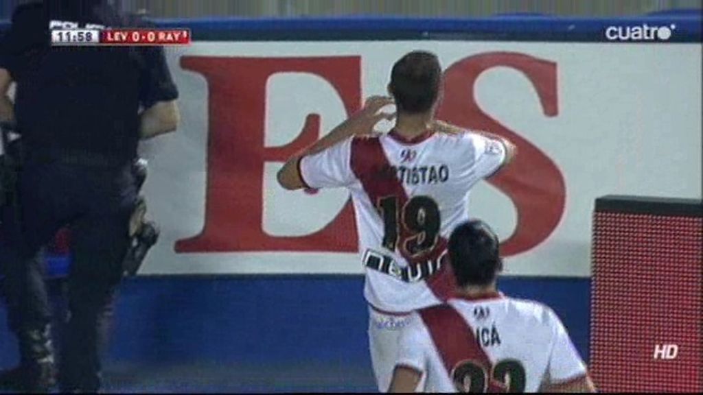 Leo Baptistao prolonga su racha goleadora y anota el primero del Rayo ante el Levante Leo Baptistao prolonga su racha goleadora y anota el primero del Rayo ante el Levante