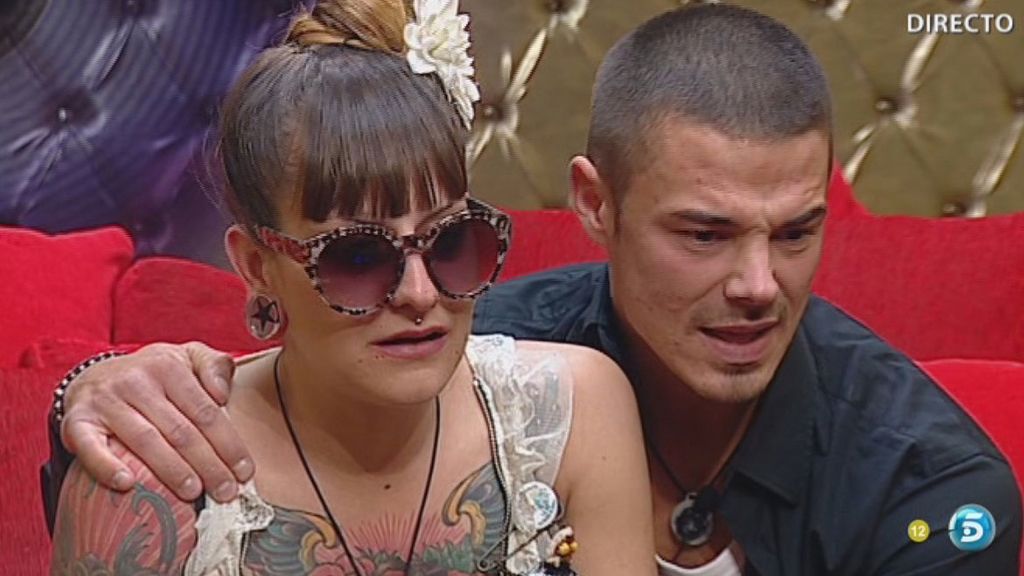 Los dos amigos no han parado de abrazarse