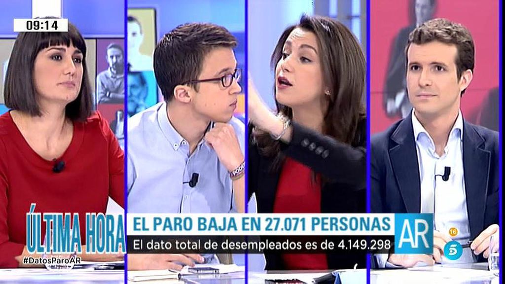 M. González, Errejón, Casado y Arrimadas apuestan por el futuro en sus alegatos finales