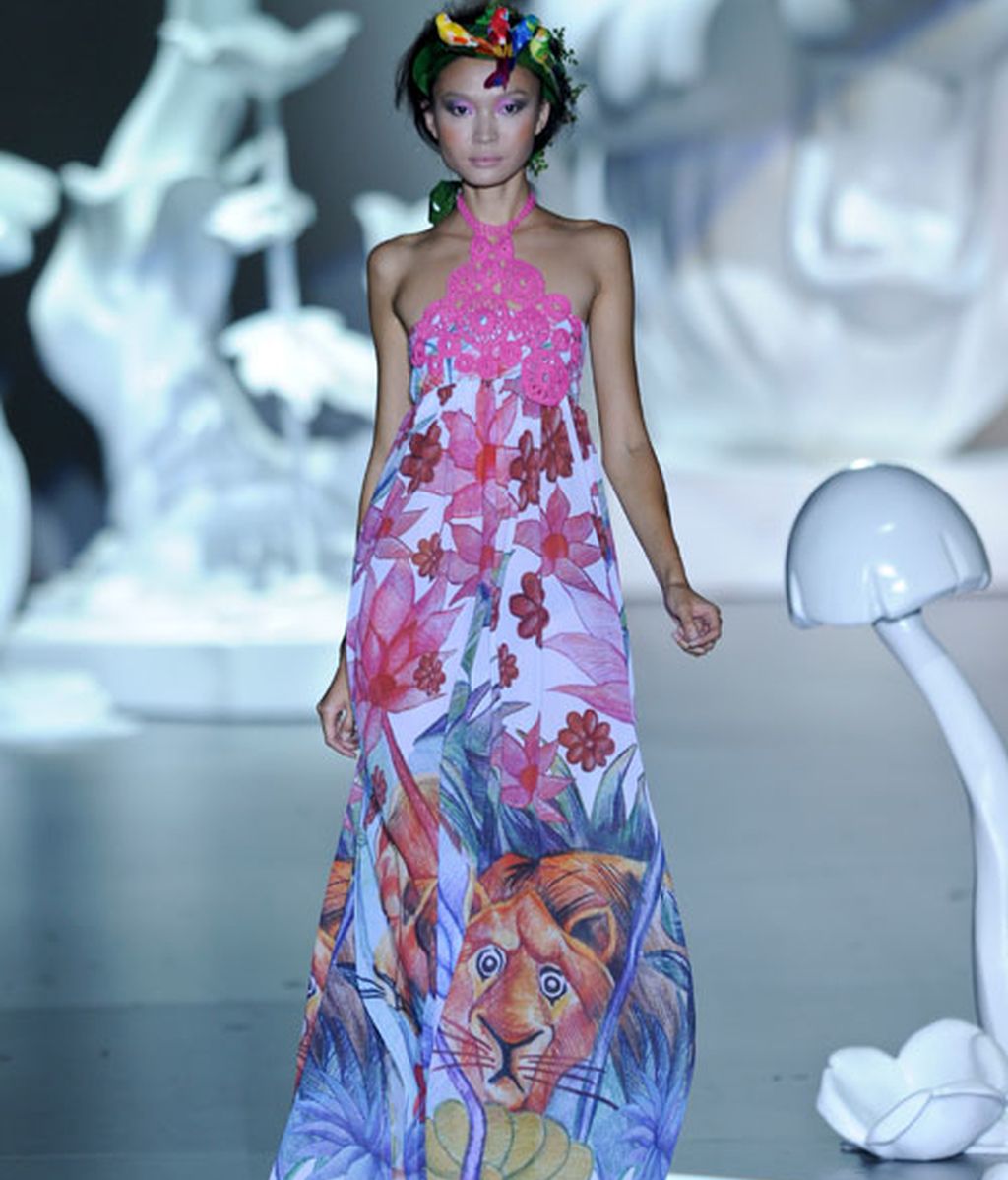 Baños en verde y rosa