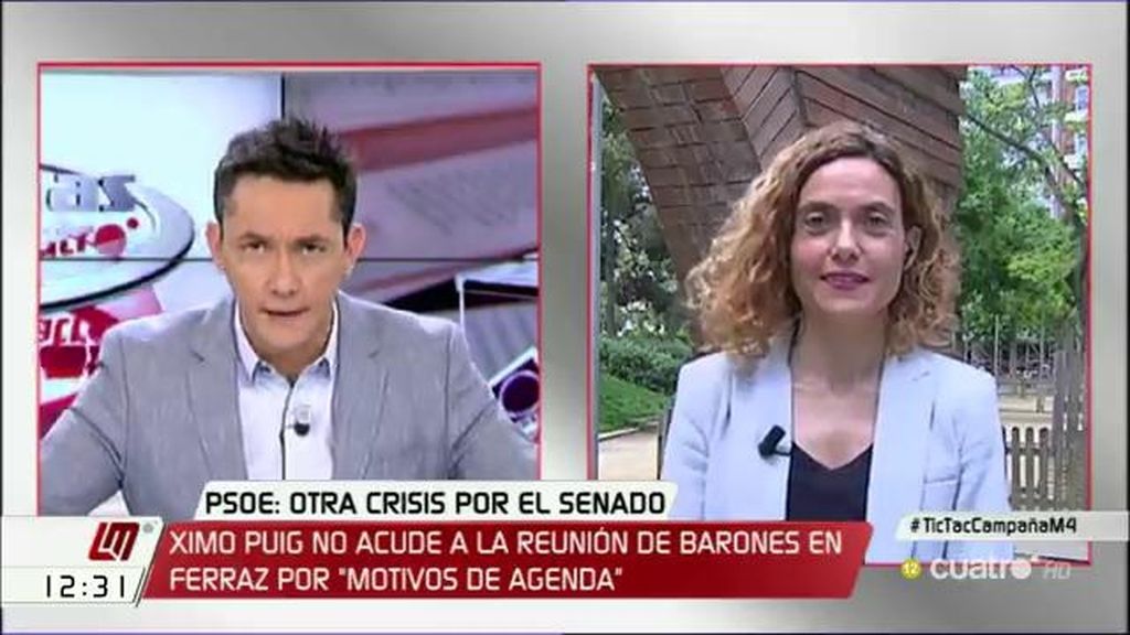 Meritxell Batet: “La propuesta de Podemos es pura táctica a dos días del plazo”