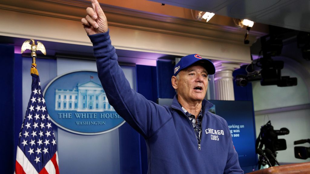 La divertida rueda de prensa de Bill Murray en la Casa Blanca