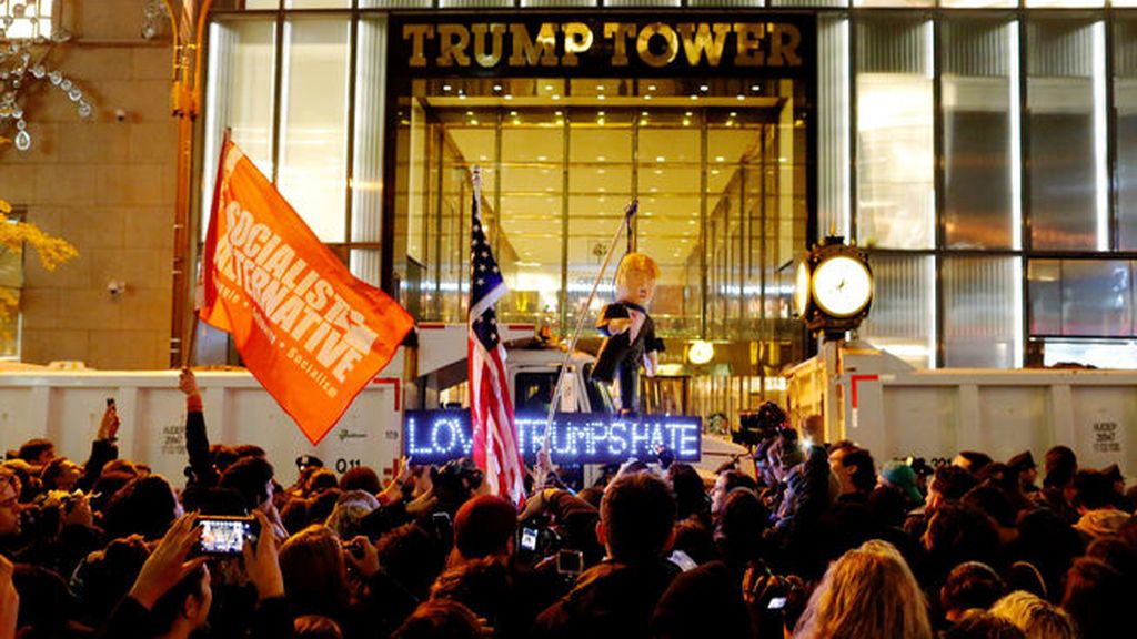 Protestas contra la elección de Trump por todo EEUU