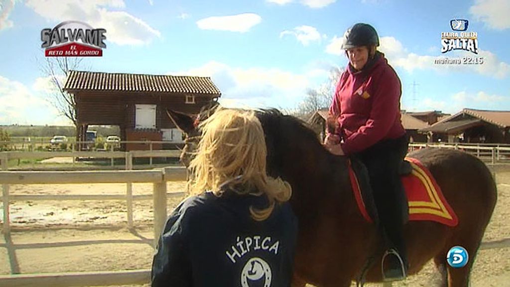 Carmen continúa con su entrenamiento para perder peso