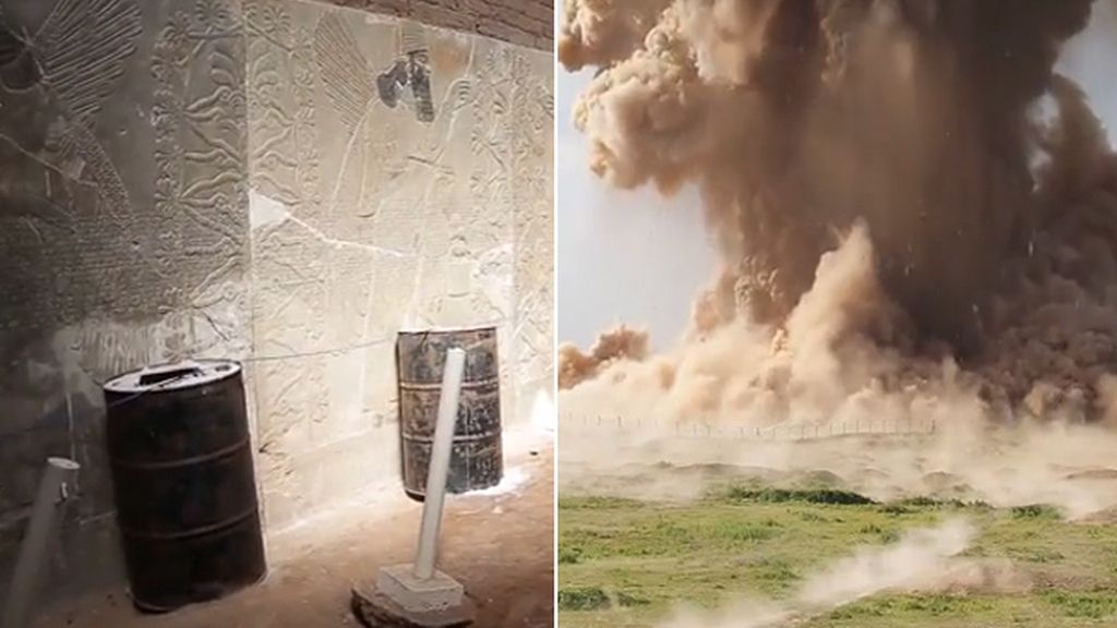 El Estado Islámico destruye la antigua ciudad asiria de Nimrud en Irak