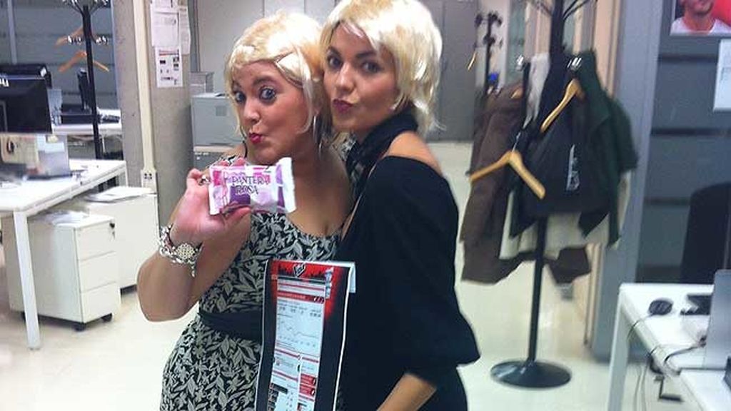 Rosario Morán, Alberto Melendi, Malú Egea, Celia Bisbal, y las gemelas Ohiane y Sandra Llasera