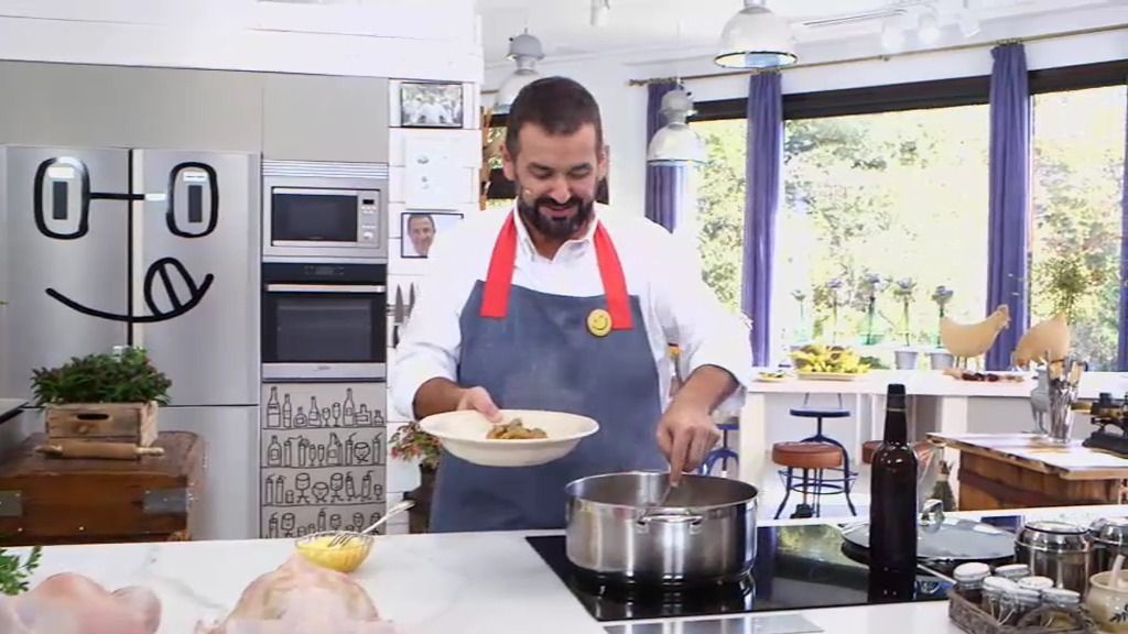 David de Jorge prepara gallina en pepitoria en 20 minutos