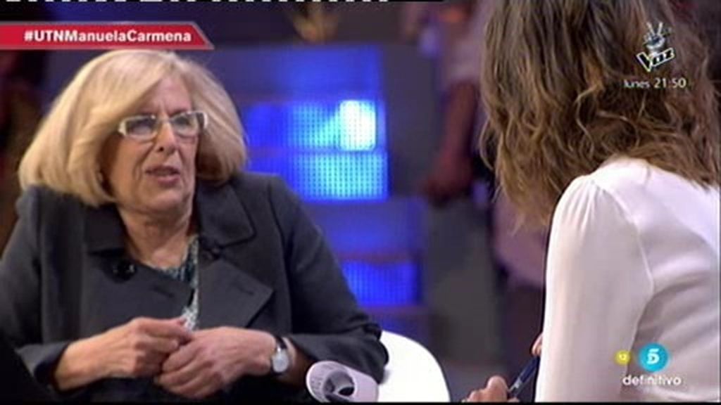 Manuela Carmena: "Para mí hay una palabra clave que es evaluar, significa escuchar"