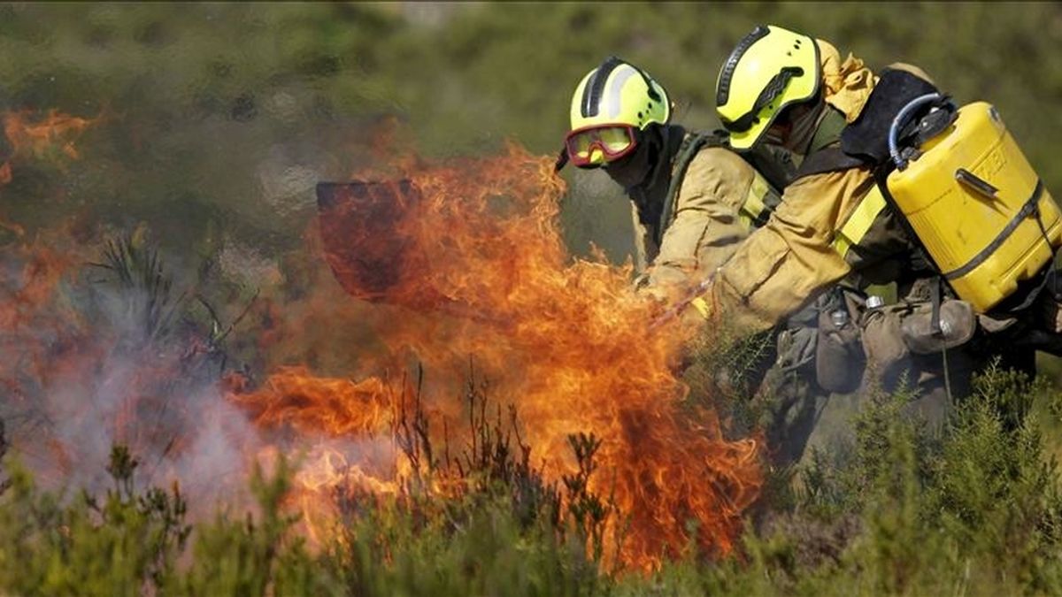 Fotografía de archivo de septiembre de 2010 de un incendio forestal en Valencia. EFE/Archivo