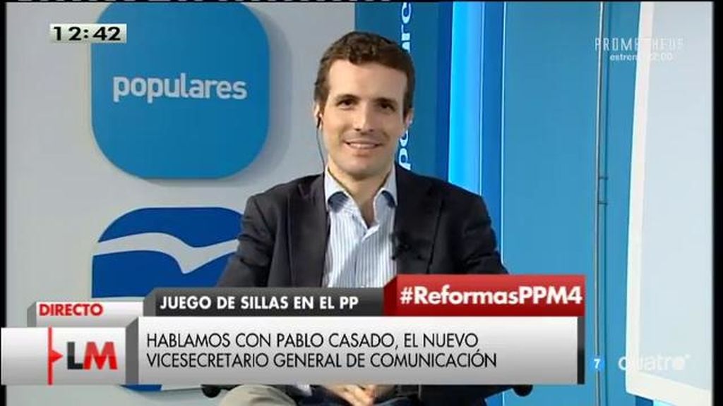 Pablo Casado califica como "positivos" y "sustanciales" los cambios en el PP
