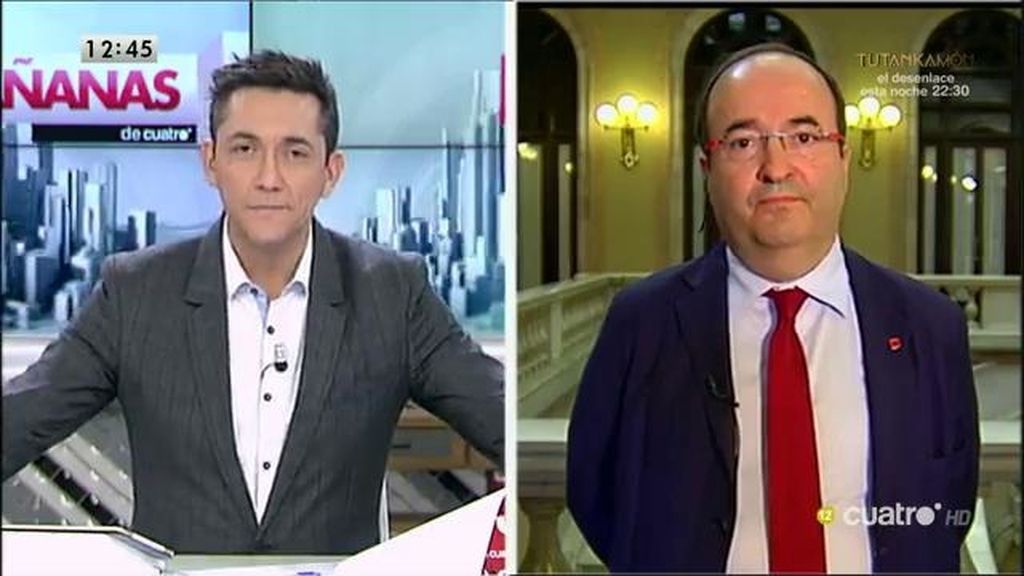 Miquel Iceta: “Lo que hay en el PSOE es una digestión de unos resultados electorales que no han sido buenos”